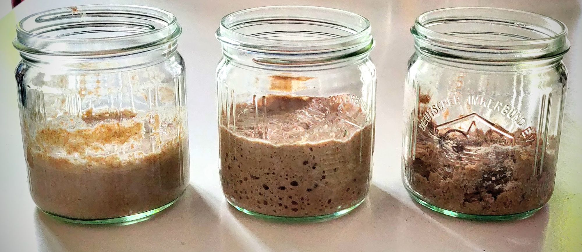 Flüssigkeitsmenge im Sauerteigansatz